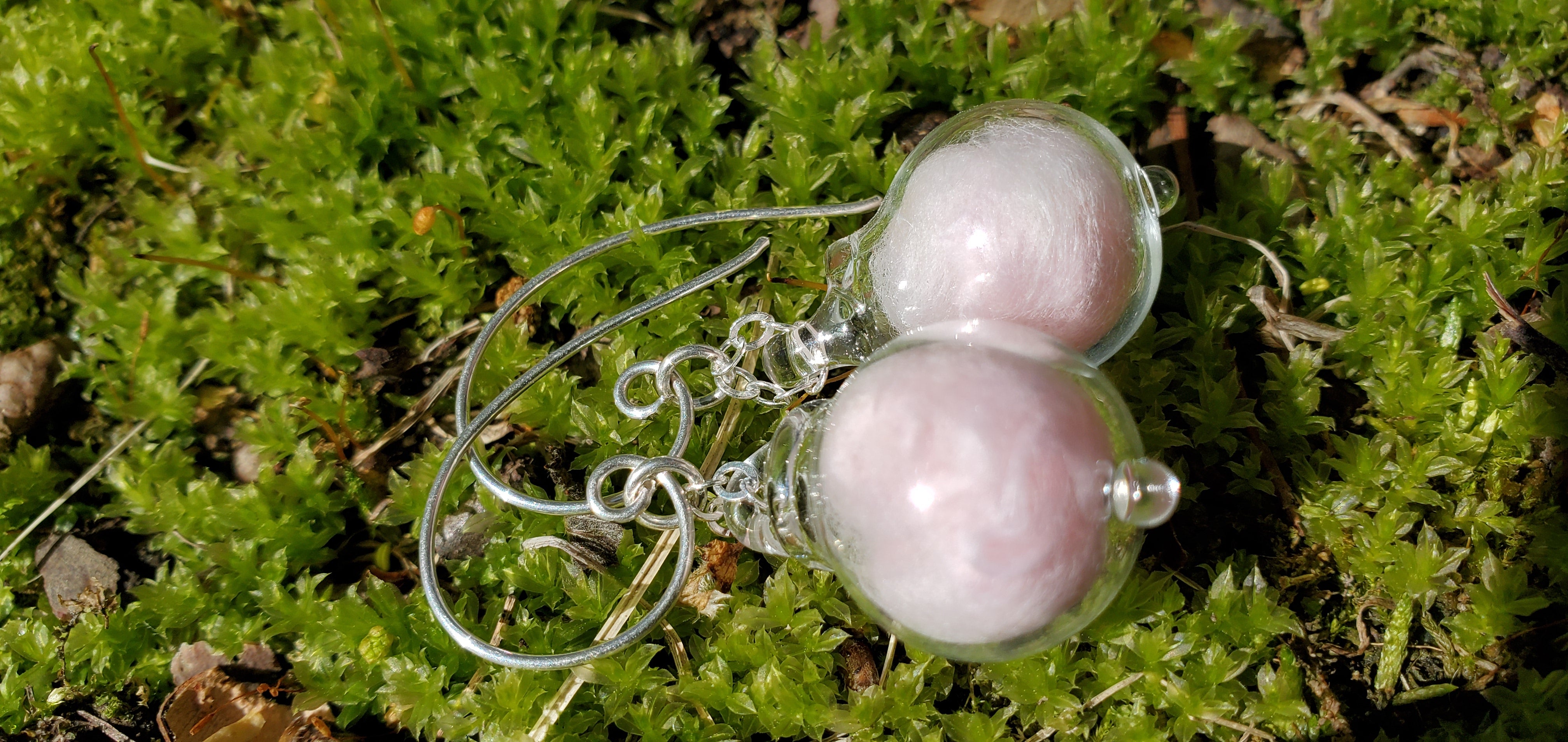 Cotton candy earrings