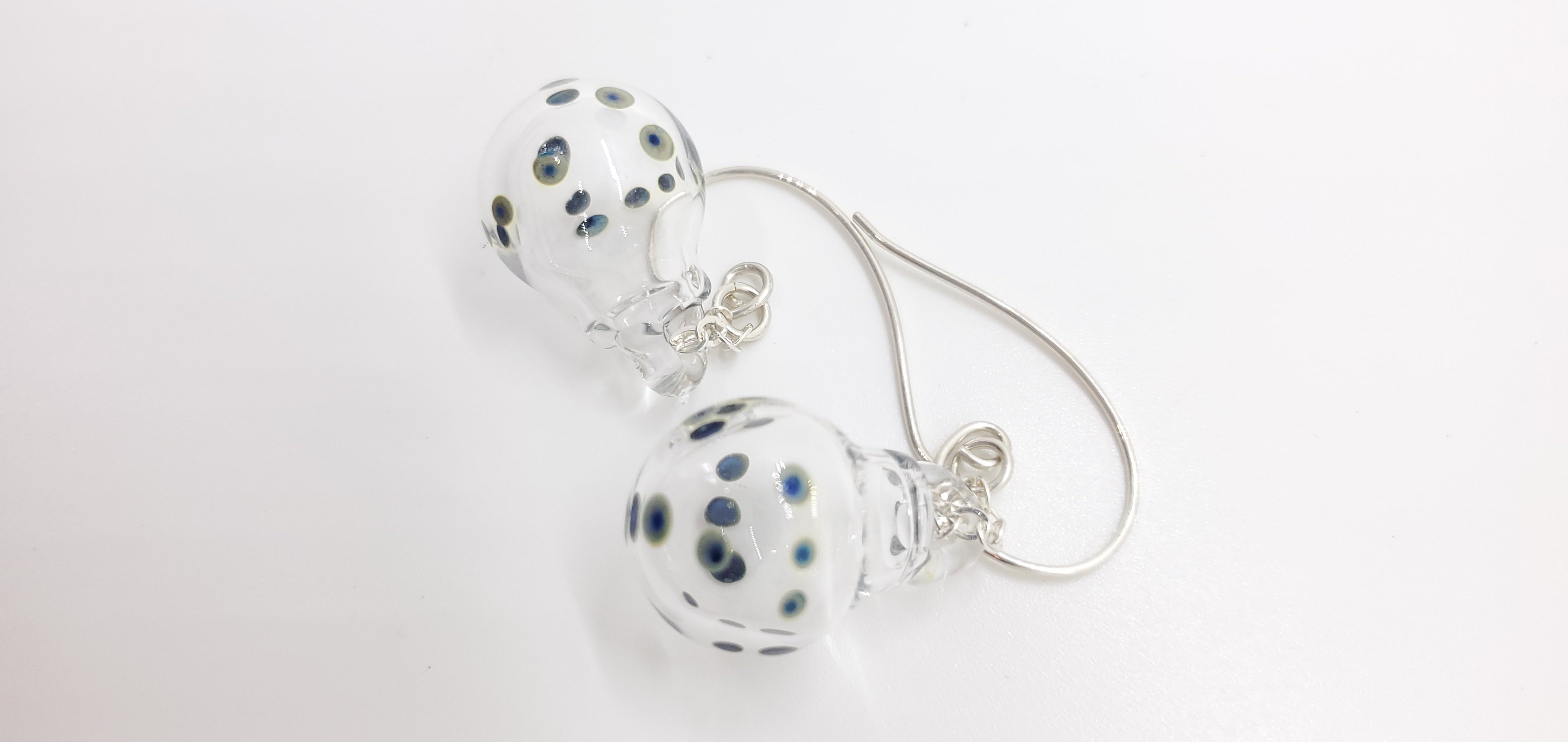 Tiny Galaxy earrings- philadelphia – Melissa Schmidt Contemporary glass  jewelry