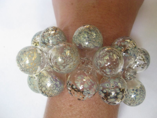 Silver Speckles Bubble Bracelet